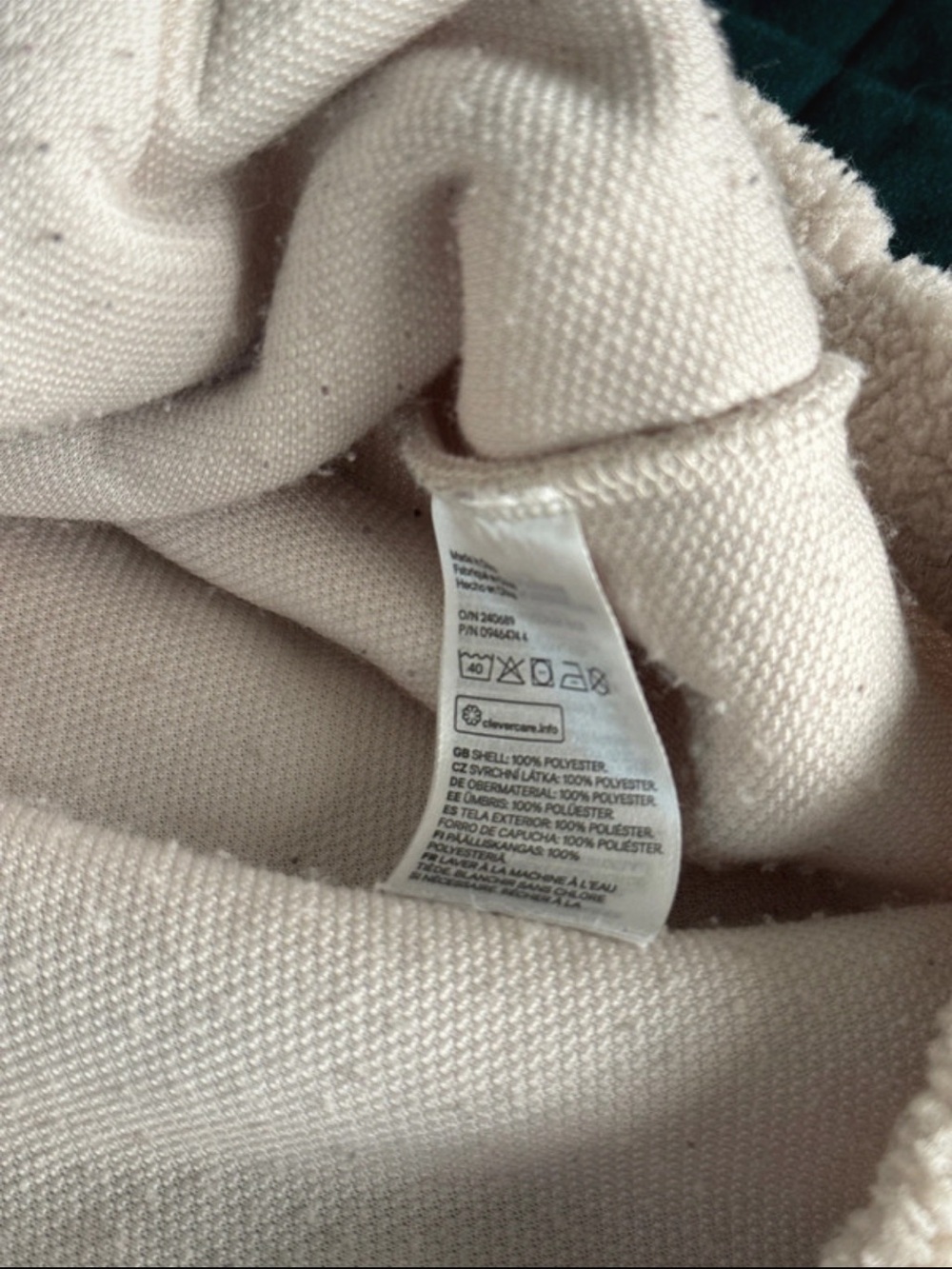 Vintage Peanuts Snoopy H&M Teddy Sherpa Fleece Hoodie - Picture 8 of 8